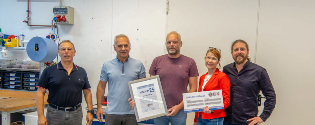 25 Jahre bei OCS – Ralf Oelgemüller feiert sein Jubiläum